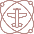 Airplane within atomic orbit design