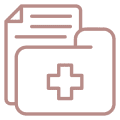 Health records folder illustration